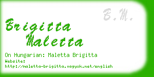 brigitta maletta business card